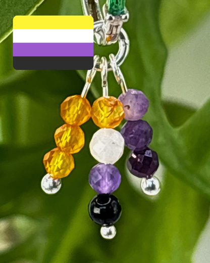 Nonbinary Triple Sparkle Charm
