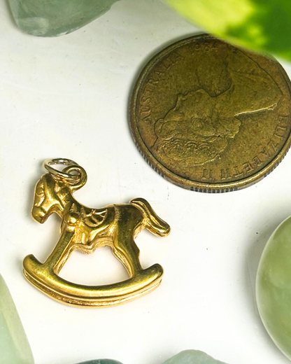 The Gold Rocking Horse Charm