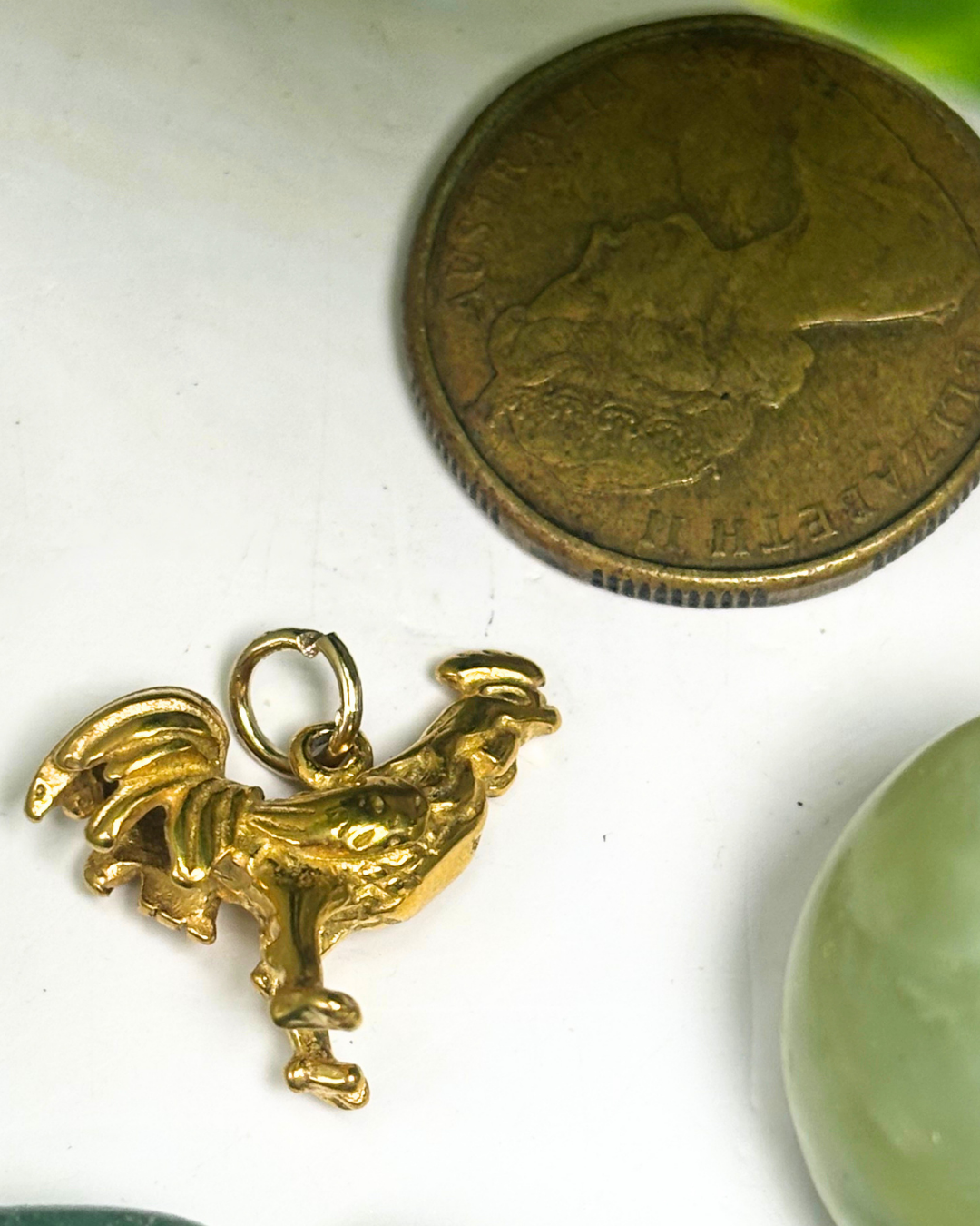 The Gold Rooster Charm