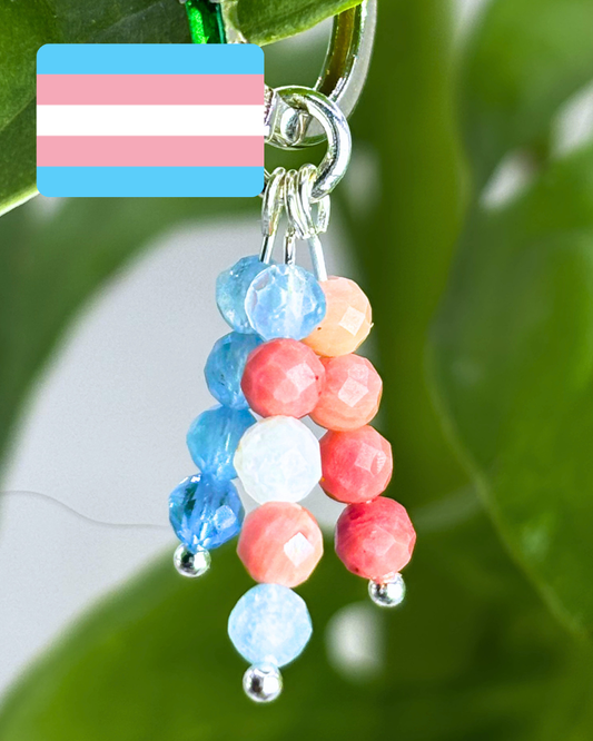 Transgender Pride Triple Sparkle Charm