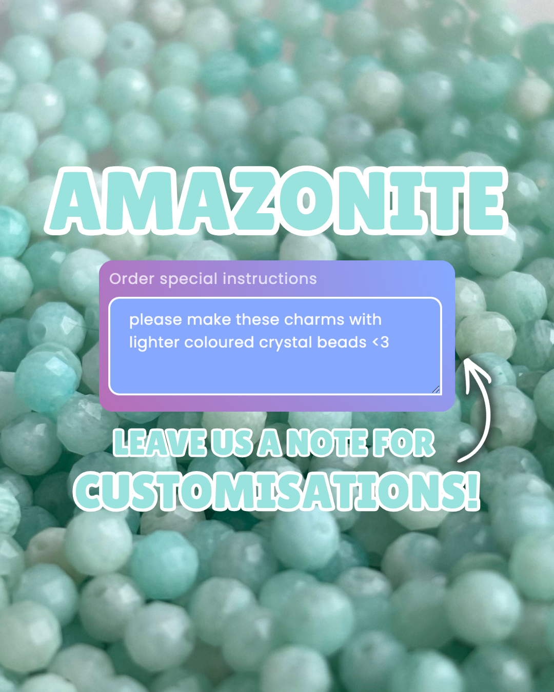 Amazonite Long Necklace Charm