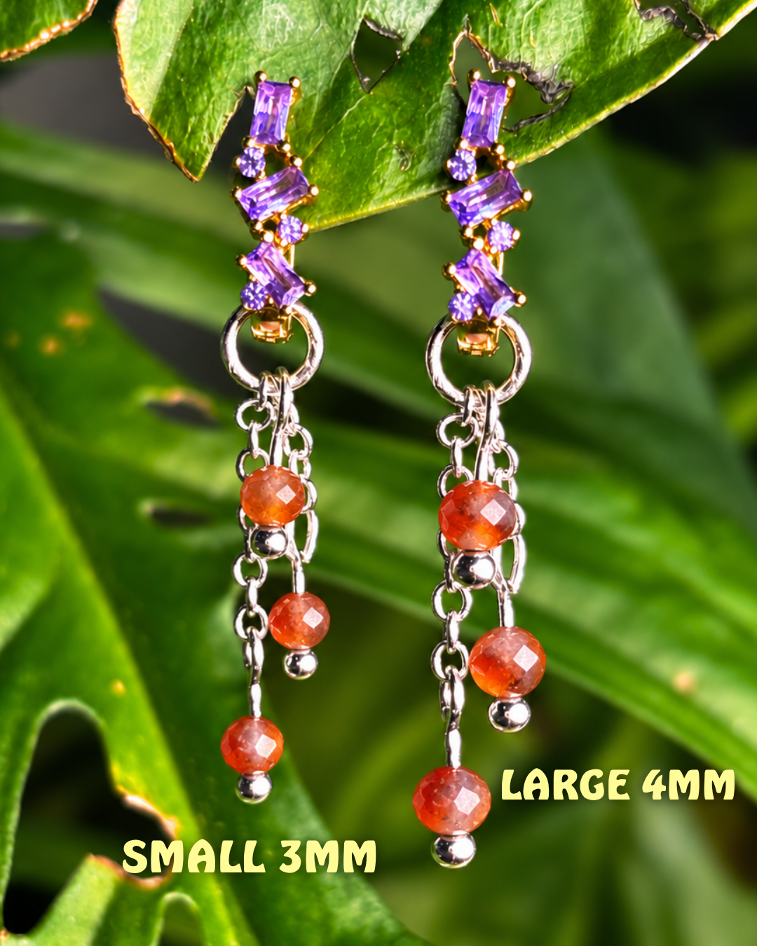 Carnelian Lily of the Valley Crystal Earring Charm