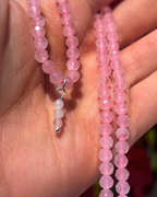 Rose Quartz Crystal Necklace