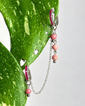 Rhodonite Waterfall Earring Chain