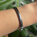 The Guide Crystals 6mm Silver Bangle