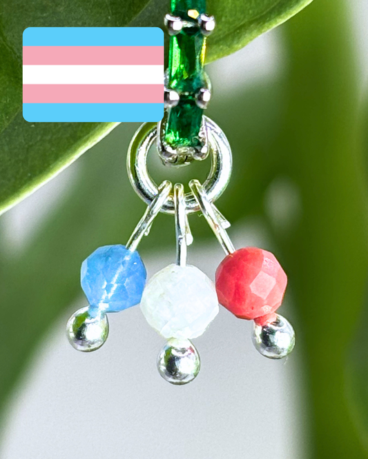 Transgender Pride Grape Charm