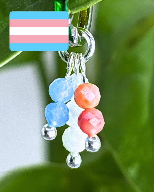 Transgender Pride Double Sparkle Charm