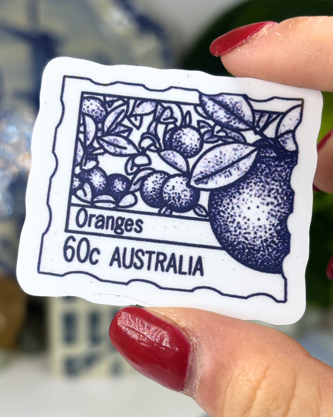 Aussie Oranges Stamp Sticker