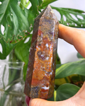 Red Moss Agate Tower