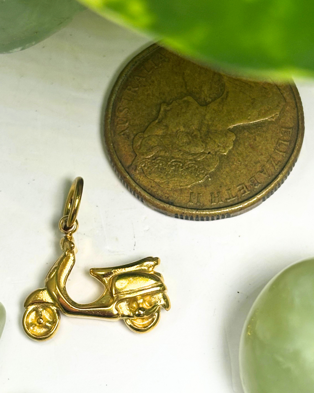 The Gold Scooter Charm