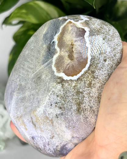 Druzy Purple Ocean Jasper Bowl