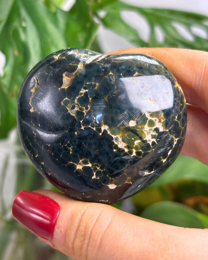Spotted Ocean Jasper Heart