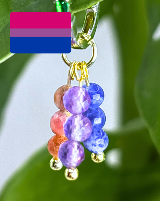 Bisexual Pride Triple Stacked Charm