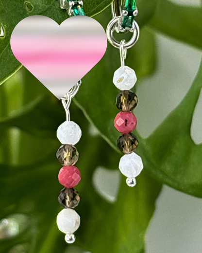 Raspberry Cream Earring Charm