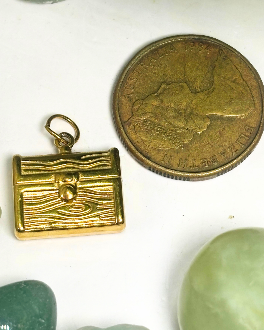 The Gold Treasure Chest Charm