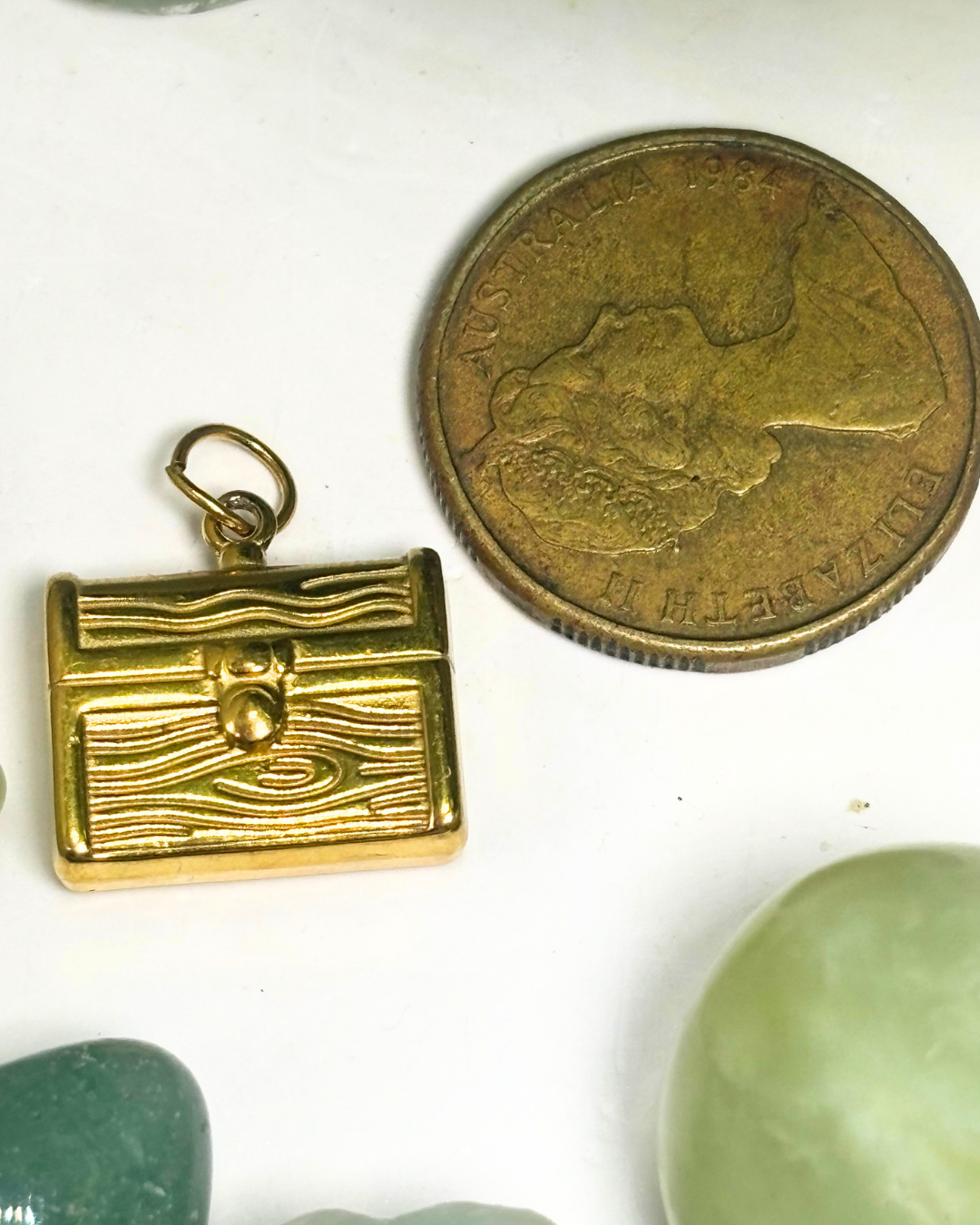 The Gold Treasure Chest Charm