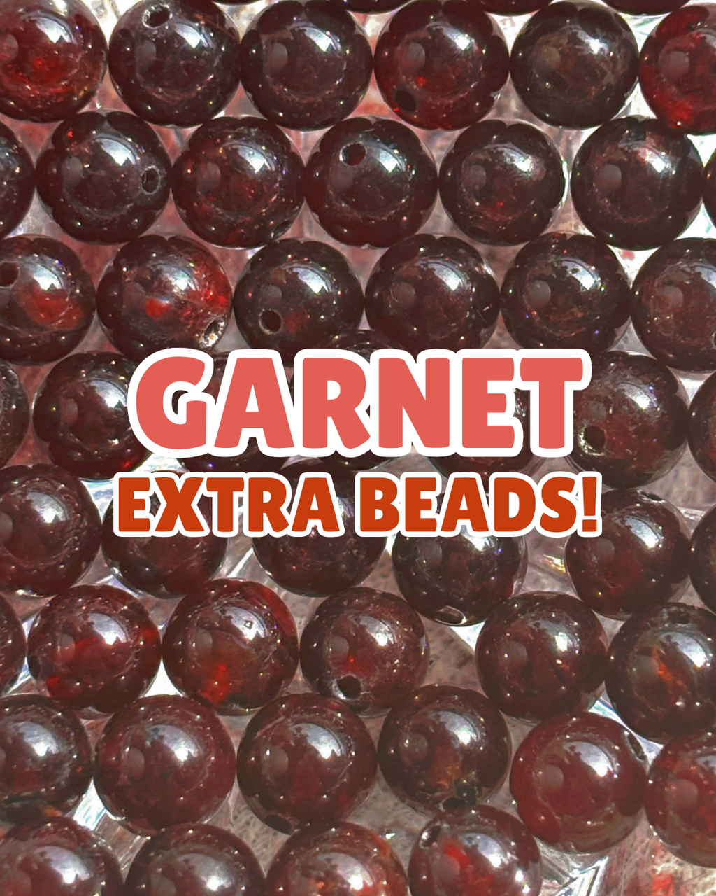 EXTRA 6mm Garnet Beads