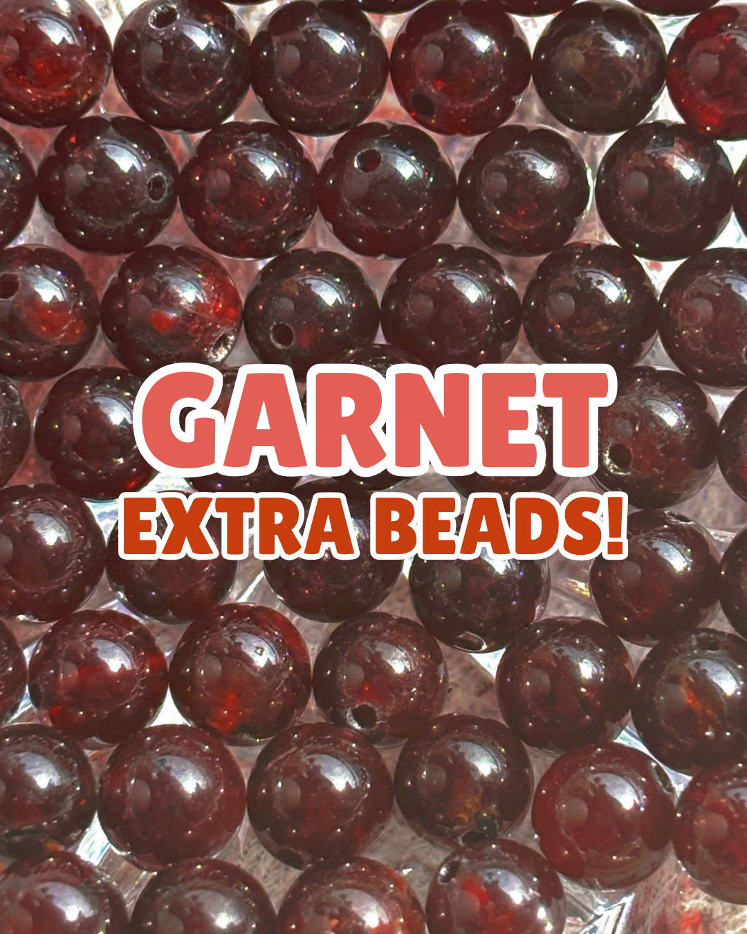 EXTRA 6mm Garnet Beads