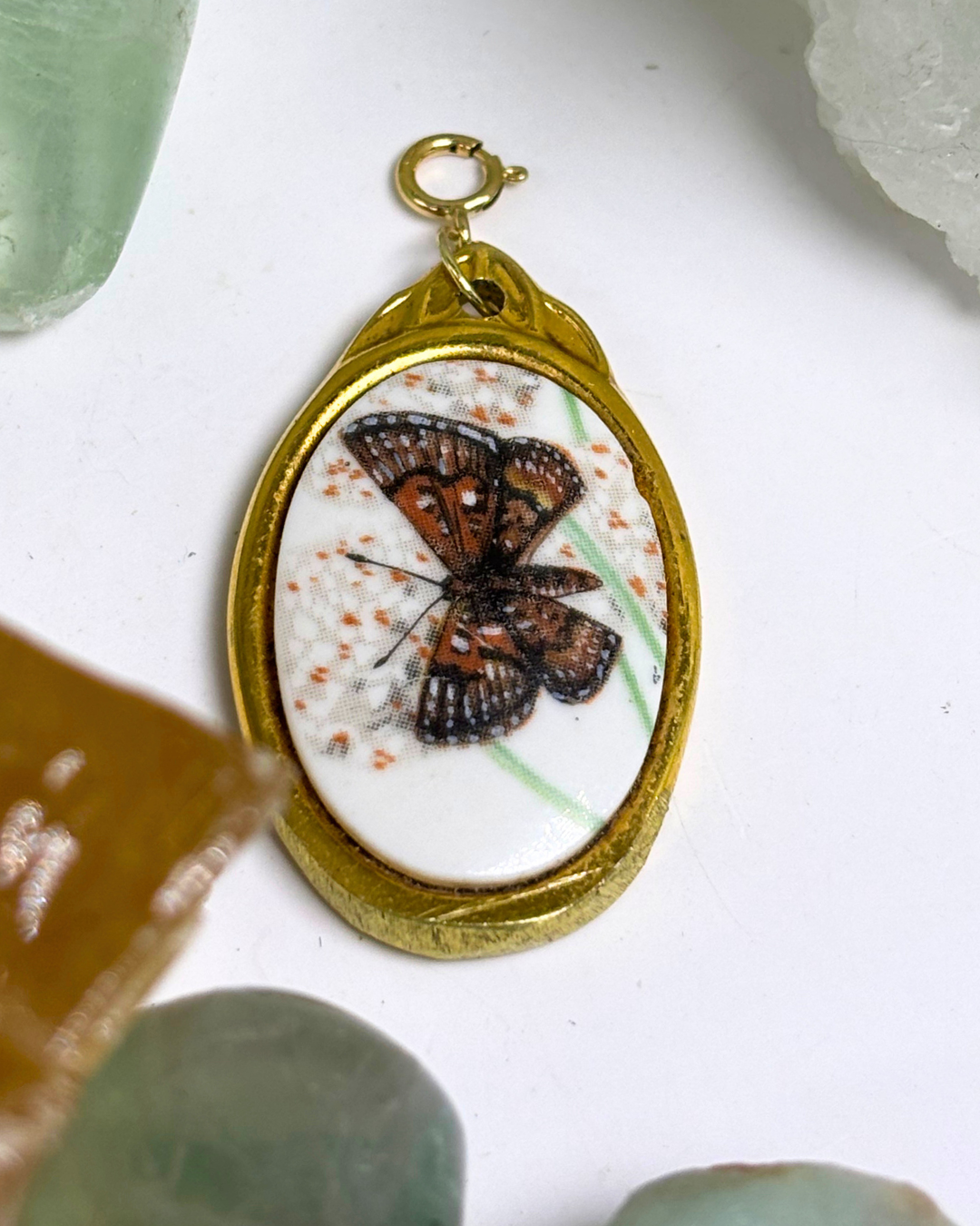 Gold Butterfly Spoon Charm