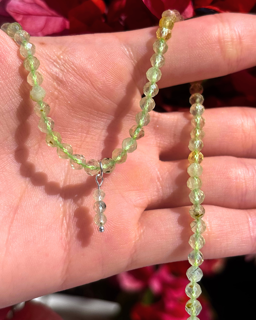 Prehnite Crystal Necklace