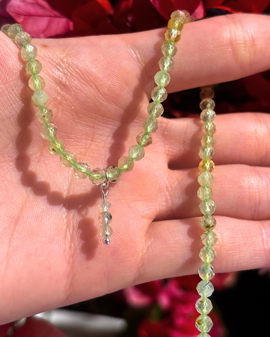 Prehnite Crystal Necklace