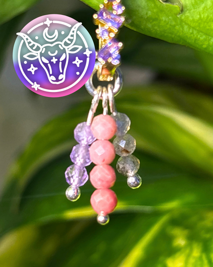 Taurus Triple Sparkle Earring Charm