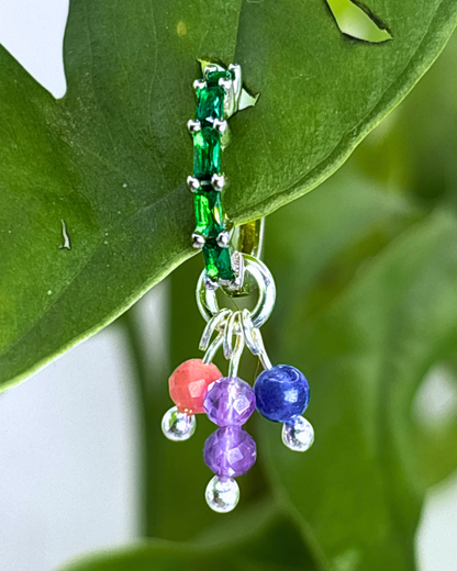 Bisexual Pride Single Sparkle Charm