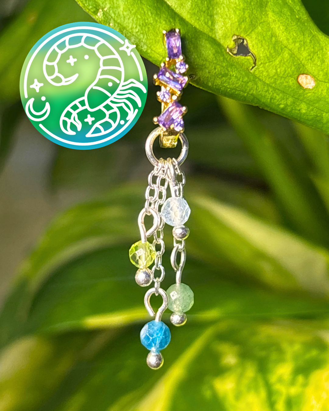 Scorpio Lily of the Valley Earring Charm