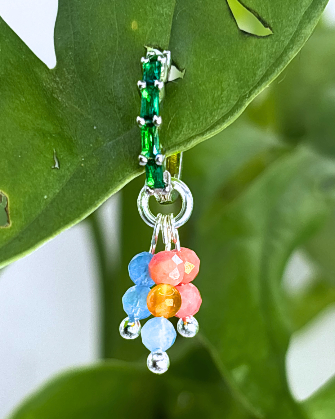 Pansexual Pride Double Sparkle Charm