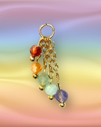 LGBTQAI+ Pride Lily of the Valley Crystal Earring Charm