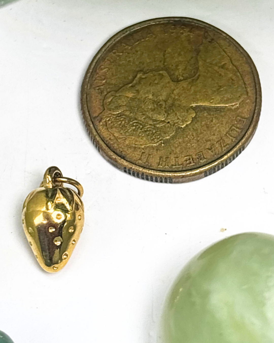 The Gold Strawberry Charm