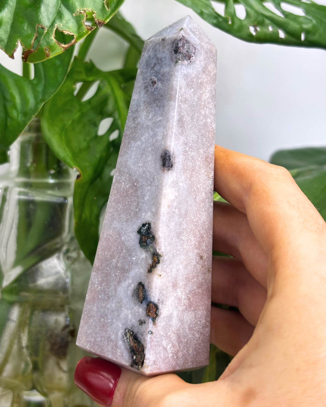 Large Pink Amethyst Tower