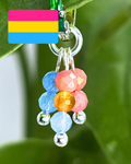 Pansexual Pride Double Sparkle Charm