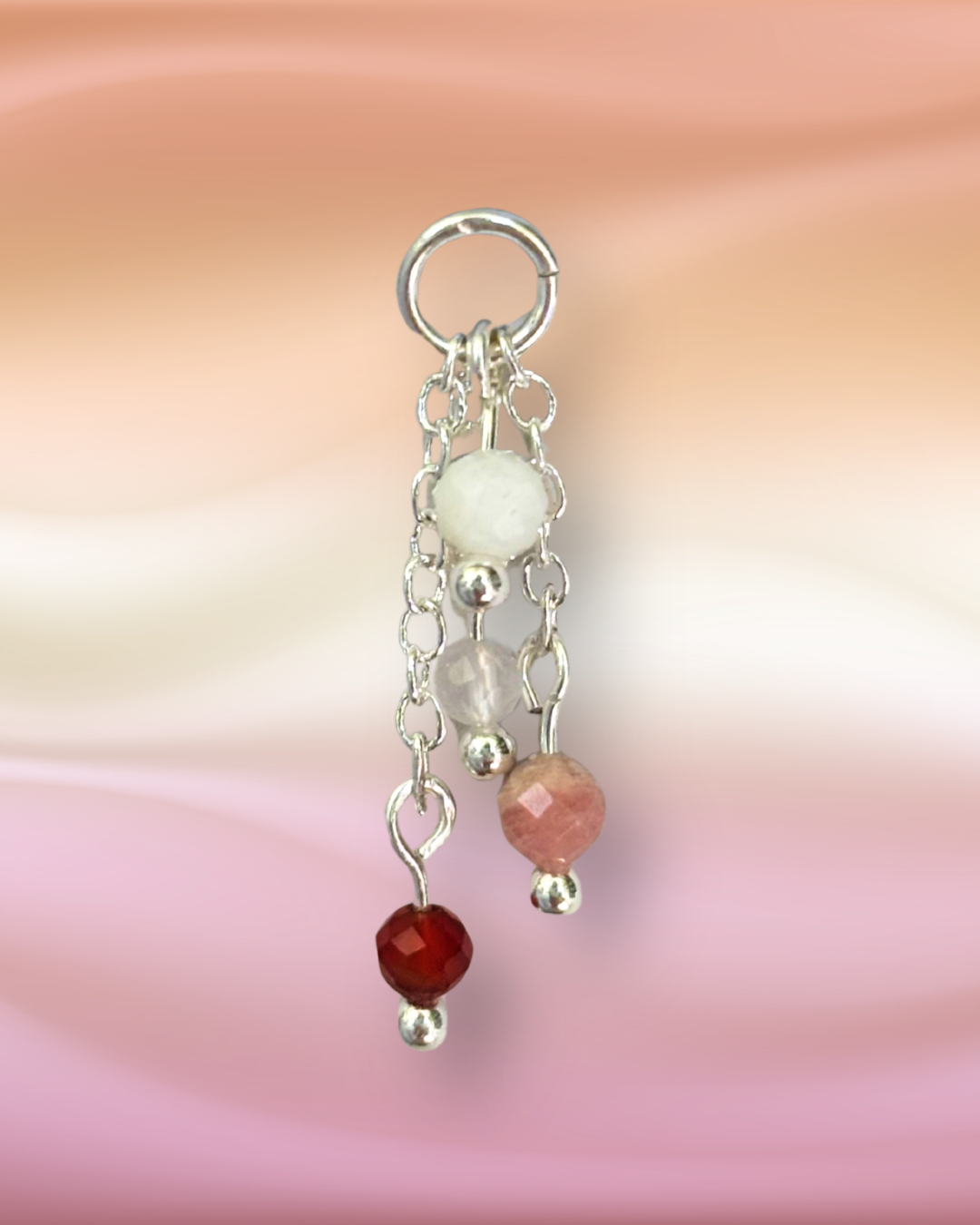 Subtle Sunrise Lily of the Valley Crystal Earring Charm
