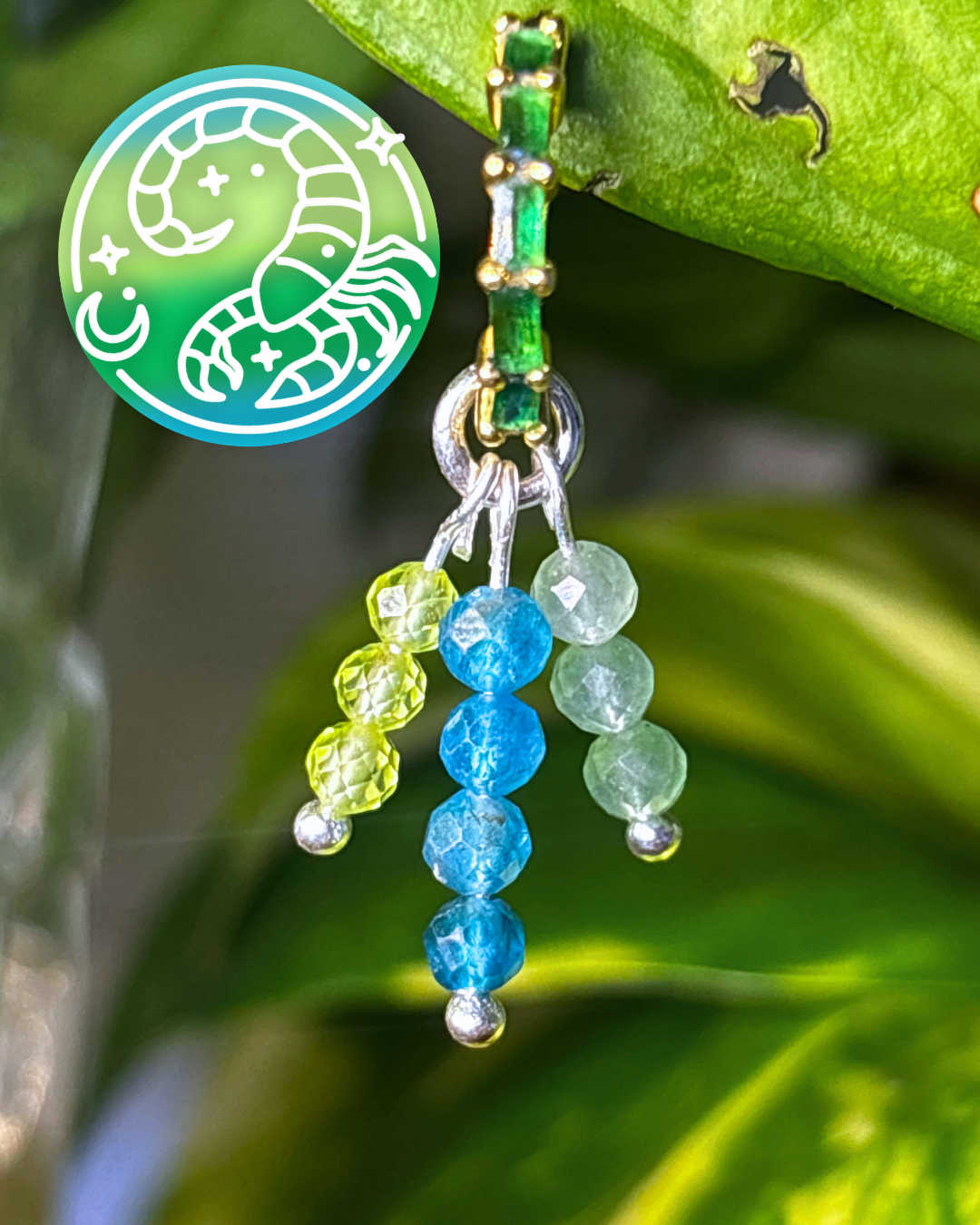 Scorpio Triple Sparkle Earring Charm