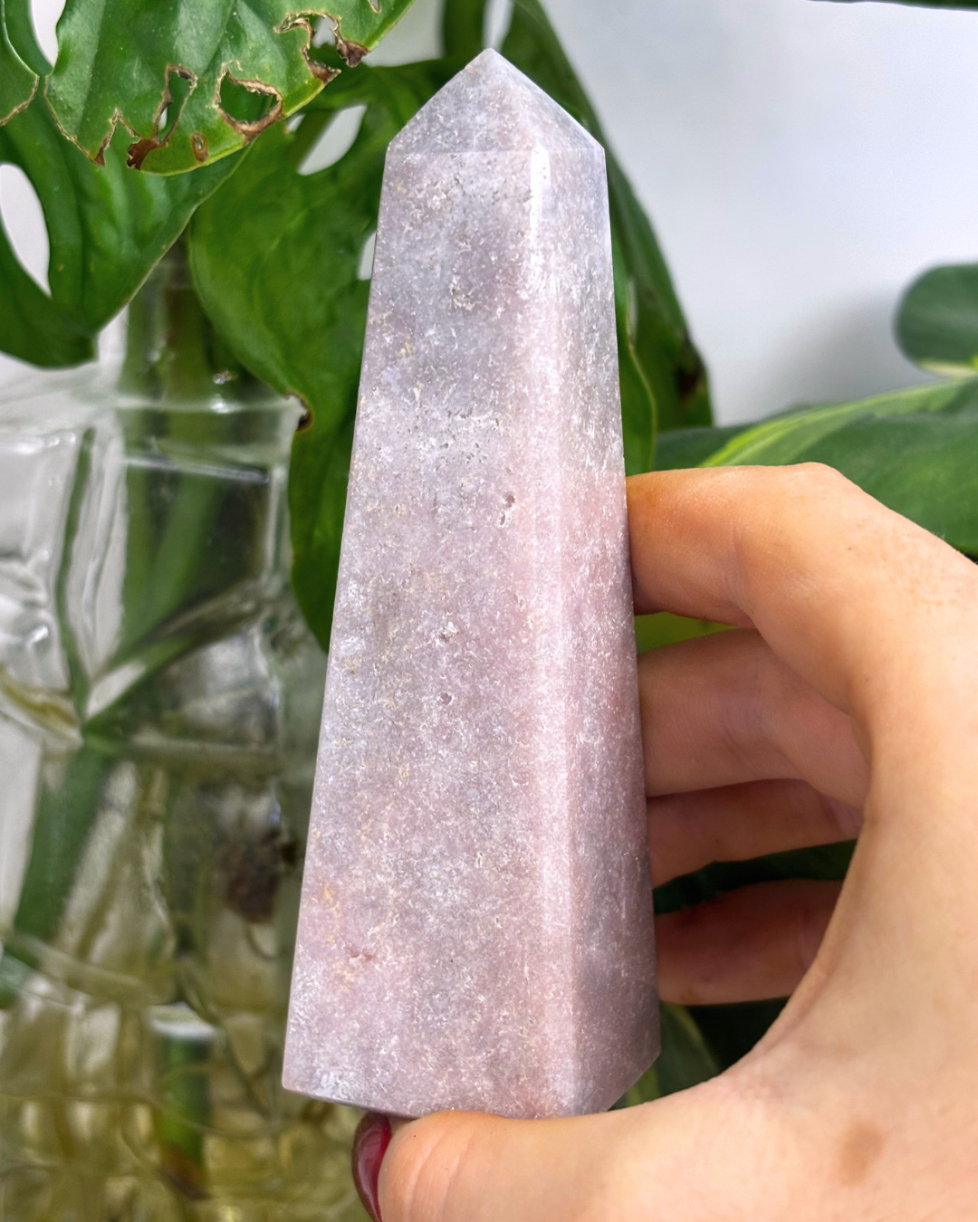 Large Pink Amethyst Tower