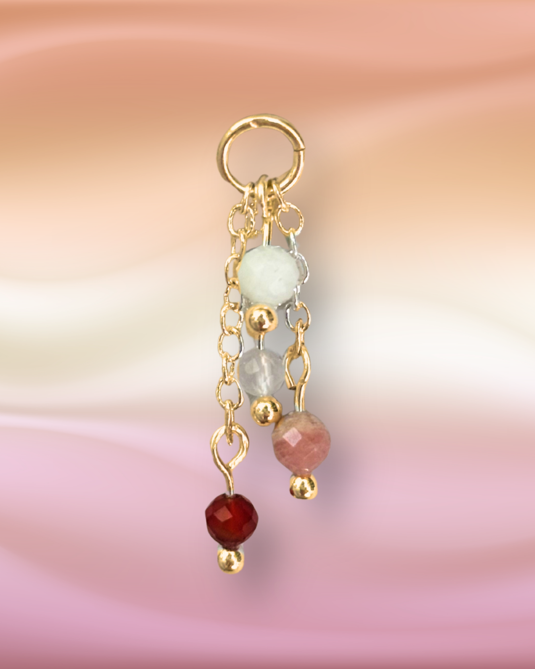 Subtle Sunrise Lily of the Valley Crystal Earring Charm