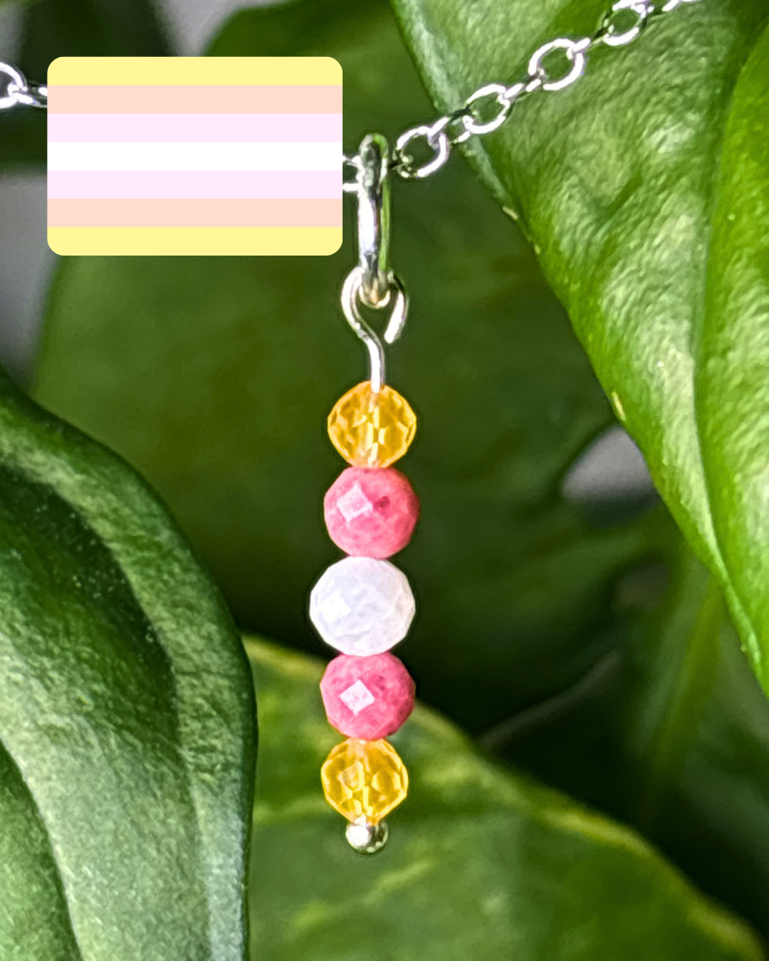 Pangender Pride Necklace Charm