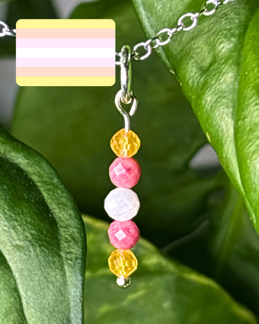 Pangender Pride Necklace Charm