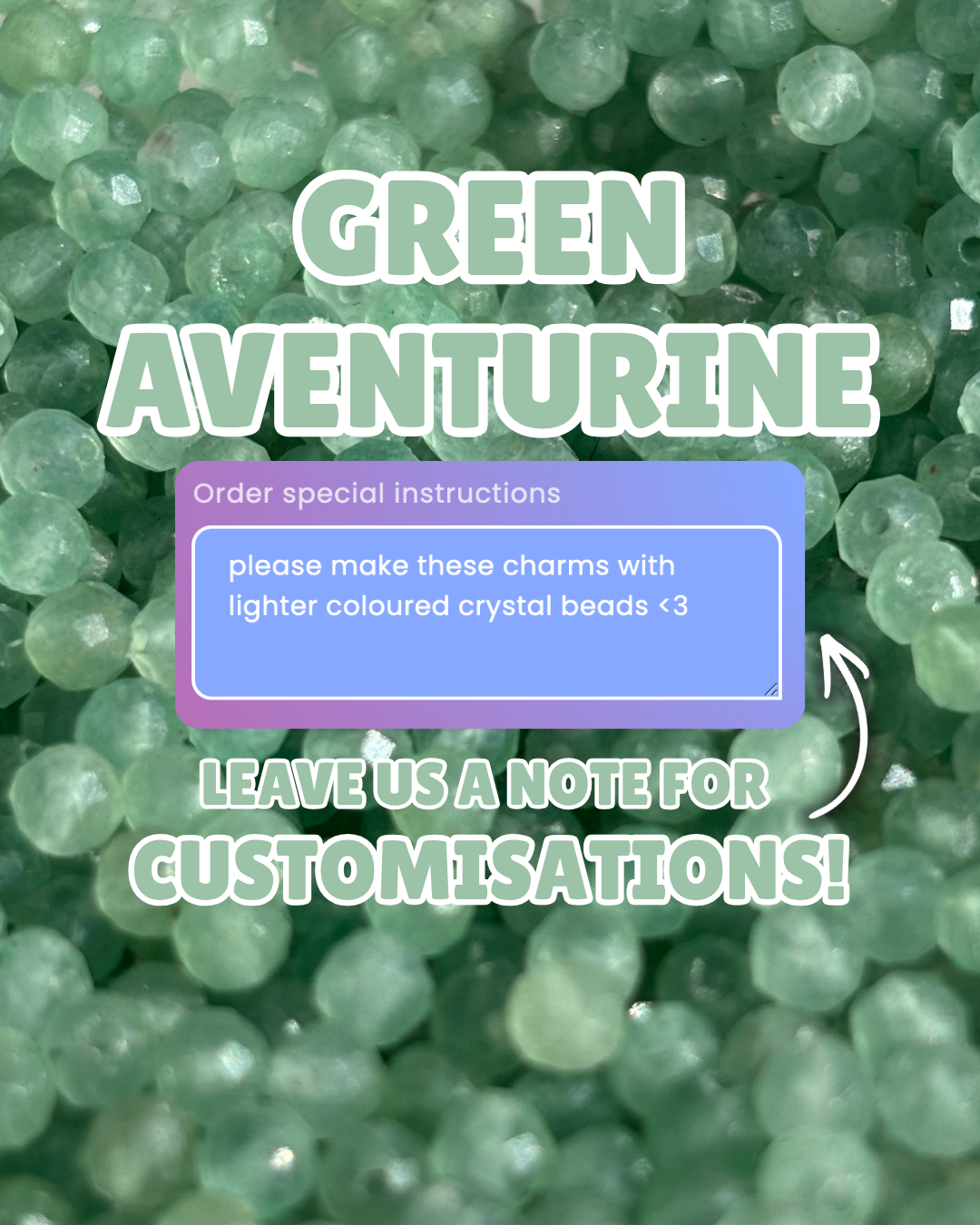 Green Aventurine Long Necklace Charm