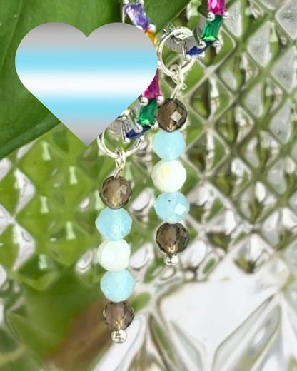 Blue Cotton Candy Earring Charm