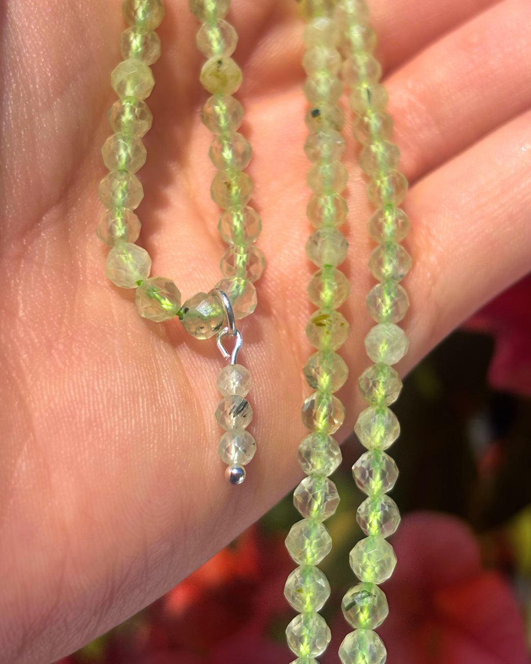 Prehnite Crystal Necklace