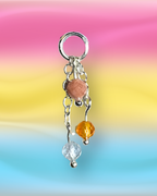 Pansexual Pride Lily of the Valley Charm