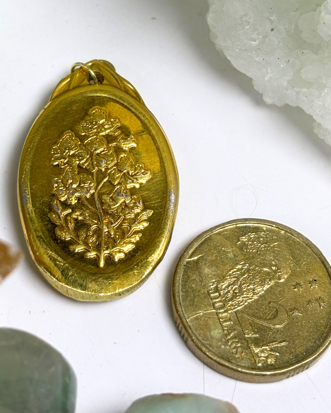 Gold Butterfly Spoon Charm