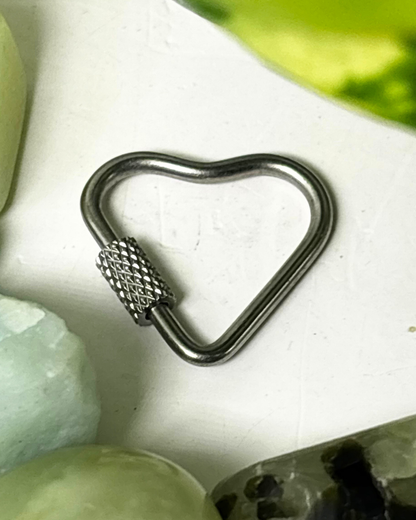 The Silver Heart Carabiner