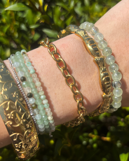 Gold Rolo Bracelet with Magnetic Clasp LARGE