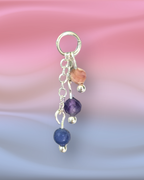 Bisexual Pride Lily of the Valley Charm