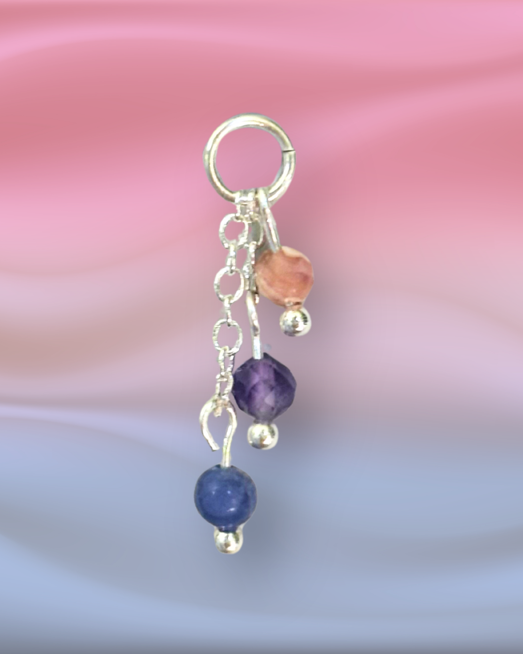 Sunset Lily of the Valley Crystal Earring Charm