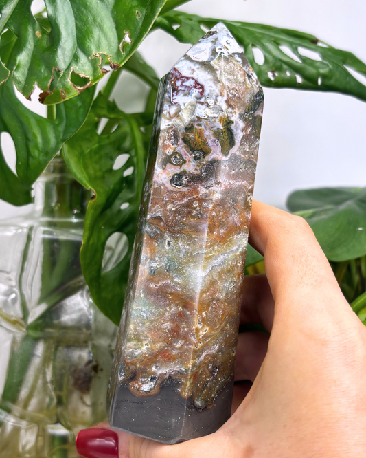 XL Purple Ocean Jasper Tower