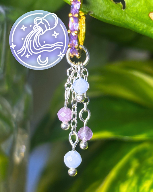 Aquarius Lily of the Valley Earring Charm